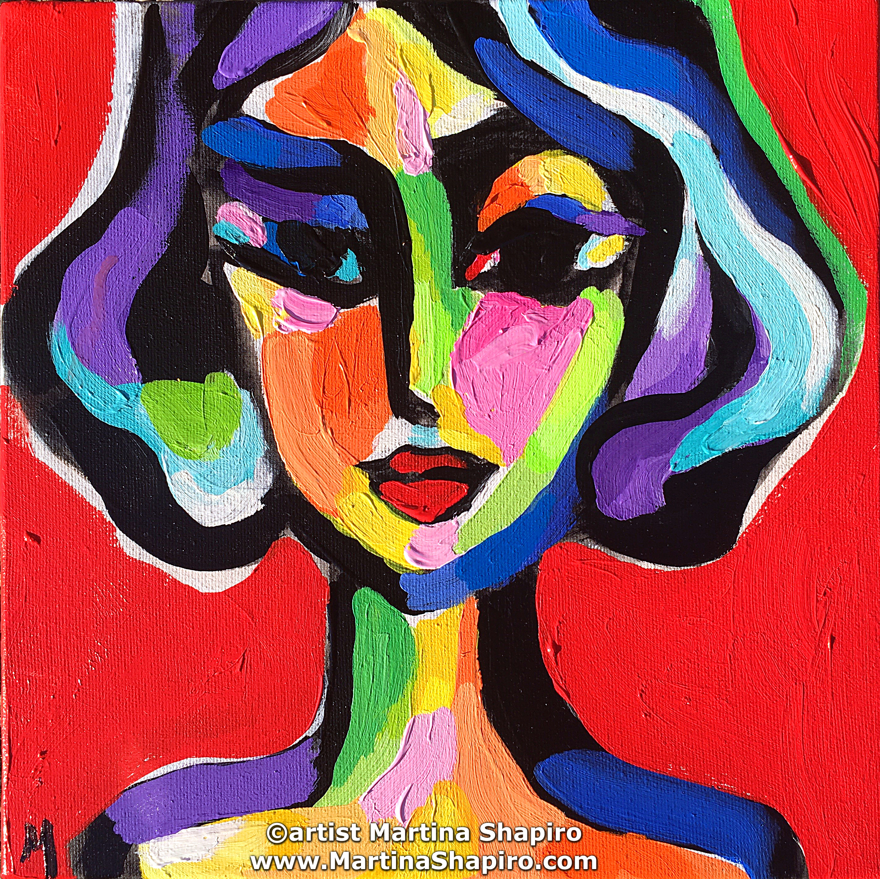 Female figure painting by Martina Shapiro